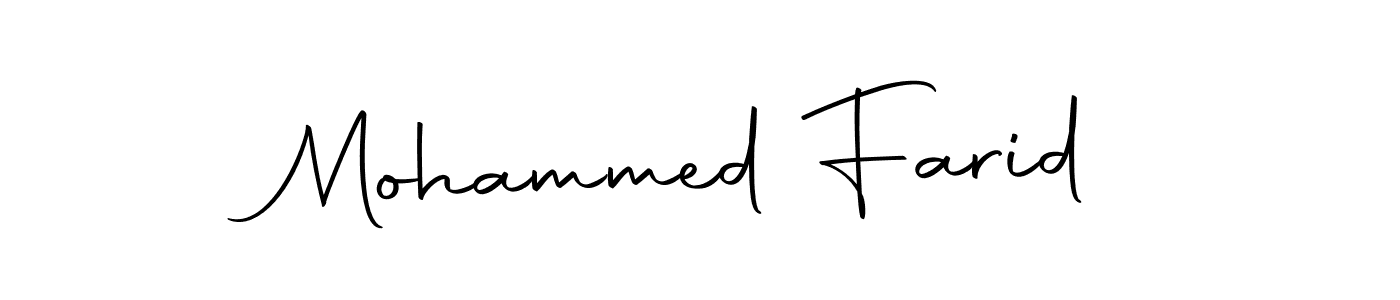 Mohammed Farid stylish signature style. Best Handwritten Sign (Autography-DOLnW) for my name. Handwritten Signature Collection Ideas for my name Mohammed Farid. Mohammed Farid signature style 10 images and pictures png