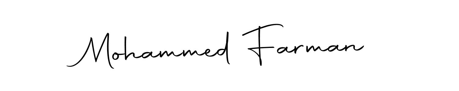 Use a signature maker to create a handwritten signature online. With this signature software, you can design (Autography-DOLnW) your own signature for name Mohammed Farman. Mohammed Farman signature style 10 images and pictures png