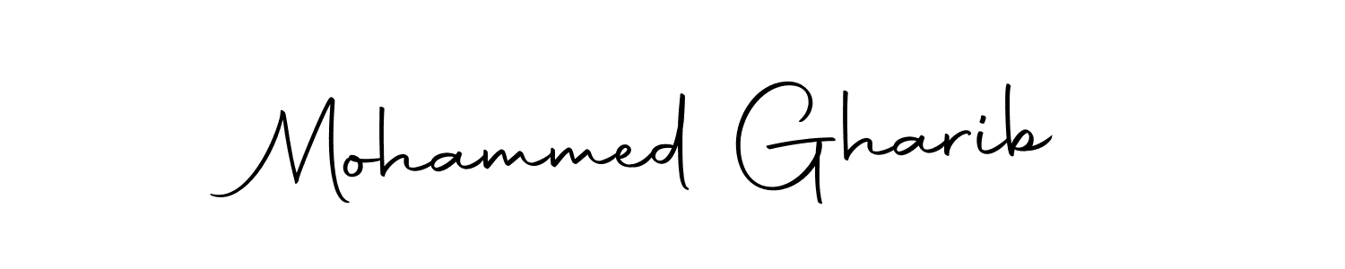 Design your own signature with our free online signature maker. With this signature software, you can create a handwritten (Autography-DOLnW) signature for name Mohammed Gharib. Mohammed Gharib signature style 10 images and pictures png