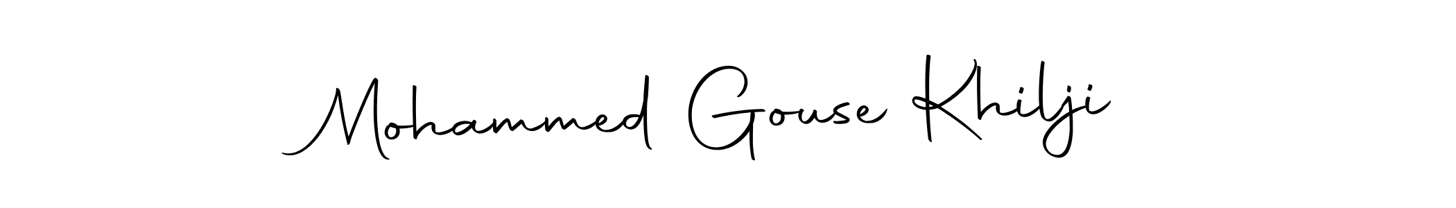 Make a beautiful signature design for name Mohammed Gouse Khilji. Use this online signature maker to create a handwritten signature for free. Mohammed Gouse Khilji signature style 10 images and pictures png