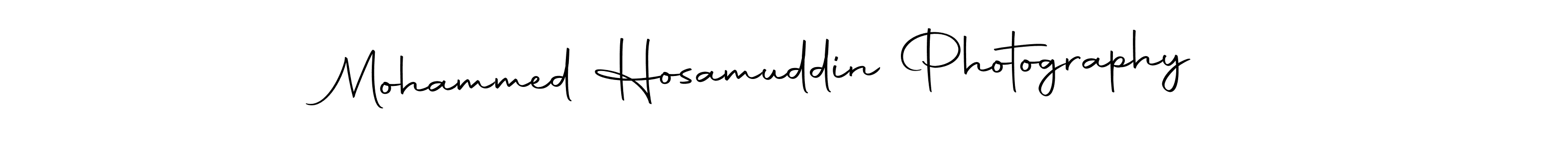 Create a beautiful signature design for name Mohammed Hosamuddin Photography. With this signature (Autography-DOLnW) fonts, you can make a handwritten signature for free. Mohammed Hosamuddin Photography signature style 10 images and pictures png