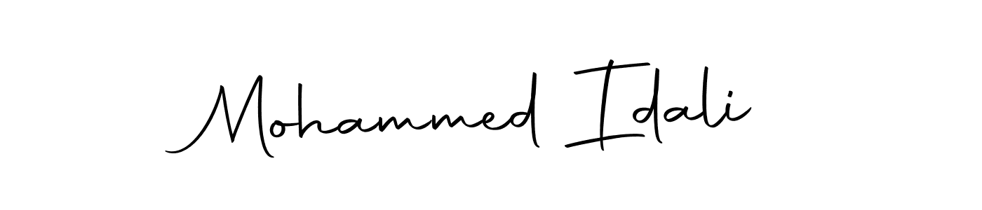 Create a beautiful signature design for name Mohammed Idali. With this signature (Autography-DOLnW) fonts, you can make a handwritten signature for free. Mohammed Idali signature style 10 images and pictures png