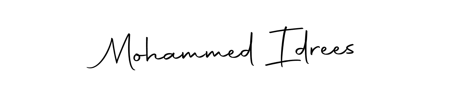 Make a beautiful signature design for name Mohammed Idrees. With this signature (Autography-DOLnW) style, you can create a handwritten signature for free. Mohammed Idrees signature style 10 images and pictures png