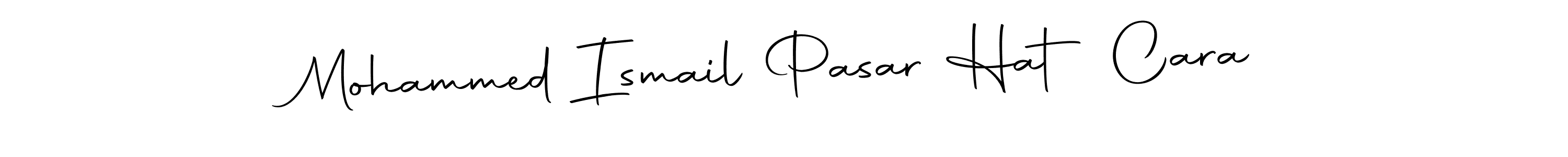 The best way (Autography-DOLnW) to make a short signature is to pick only two or three words in your name. The name Mohammed Ismail Pasar Hat Cara include a total of six letters. For converting this name. Mohammed Ismail Pasar Hat Cara signature style 10 images and pictures png