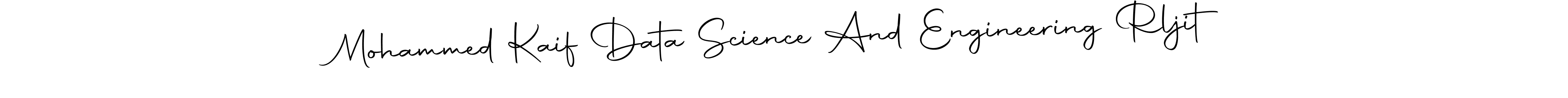 Use a signature maker to create a handwritten signature online. With this signature software, you can design (Autography-DOLnW) your own signature for name Mohammed Kaif Data Science And Engineering Rljit. Mohammed Kaif Data Science And Engineering Rljit signature style 10 images and pictures png