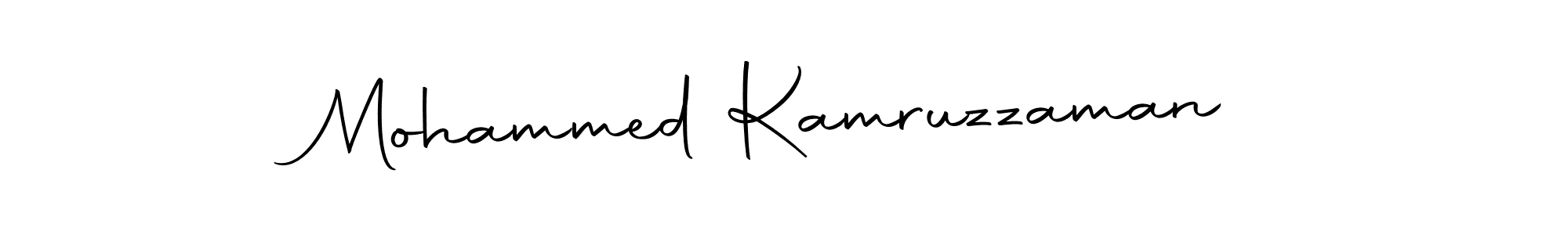 Create a beautiful signature design for name Mohammed Kamruzzaman. With this signature (Autography-DOLnW) fonts, you can make a handwritten signature for free. Mohammed Kamruzzaman signature style 10 images and pictures png