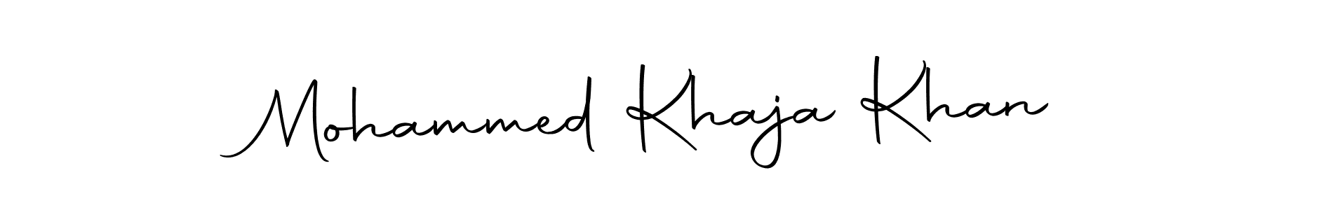 You can use this online signature creator to create a handwritten signature for the name Mohammed Khaja Khan. This is the best online autograph maker. Mohammed Khaja Khan signature style 10 images and pictures png