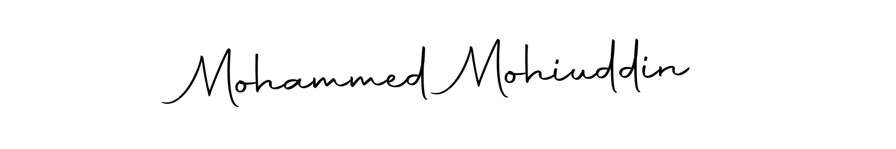 Design your own signature with our free online signature maker. With this signature software, you can create a handwritten (Autography-DOLnW) signature for name Mohammed Mohiuddin. Mohammed Mohiuddin signature style 10 images and pictures png