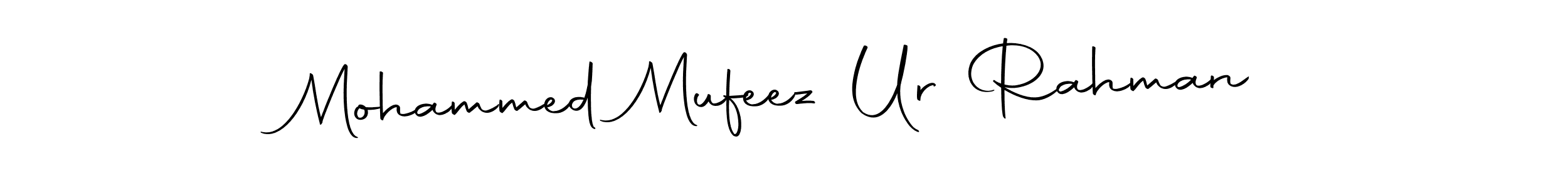 Similarly Autography-DOLnW is the best handwritten signature design. Signature creator online .You can use it as an online autograph creator for name Mohammed Mufeez Ur Rahman. Mohammed Mufeez Ur Rahman signature style 10 images and pictures png