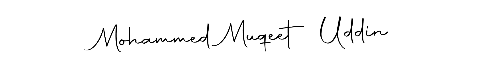 Design your own signature with our free online signature maker. With this signature software, you can create a handwritten (Autography-DOLnW) signature for name Mohammed Muqeet Uddin. Mohammed Muqeet Uddin signature style 10 images and pictures png