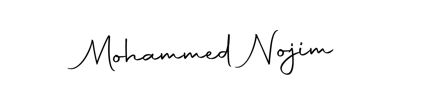 Create a beautiful signature design for name Mohammed Nojim. With this signature (Autography-DOLnW) fonts, you can make a handwritten signature for free. Mohammed Nojim signature style 10 images and pictures png