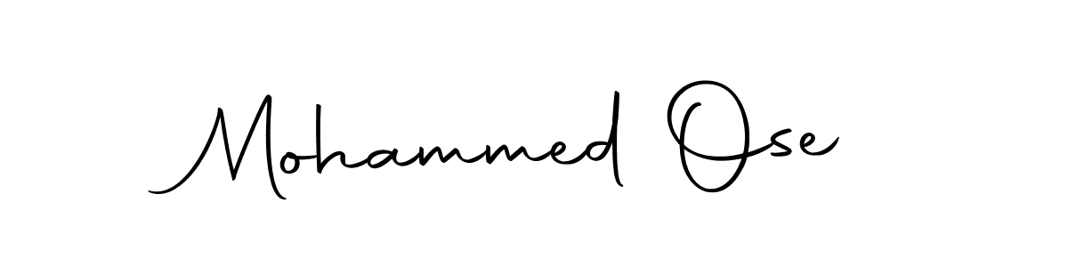 Make a short Mohammed Ose signature style. Manage your documents anywhere anytime using Autography-DOLnW. Create and add eSignatures, submit forms, share and send files easily. Mohammed Ose signature style 10 images and pictures png