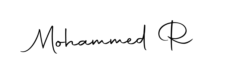 Design your own signature with our free online signature maker. With this signature software, you can create a handwritten (Autography-DOLnW) signature for name Mohammed R. Mohammed R signature style 10 images and pictures png