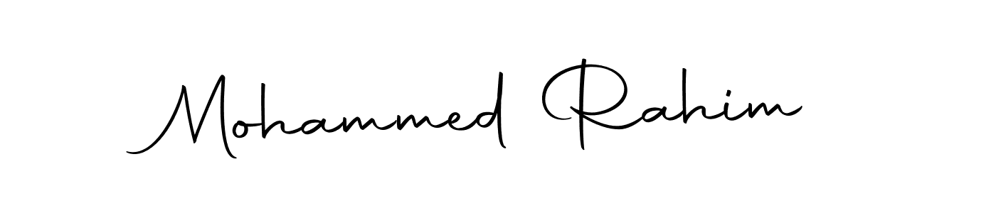 Design your own signature with our free online signature maker. With this signature software, you can create a handwritten (Autography-DOLnW) signature for name Mohammed Rahim. Mohammed Rahim signature style 10 images and pictures png