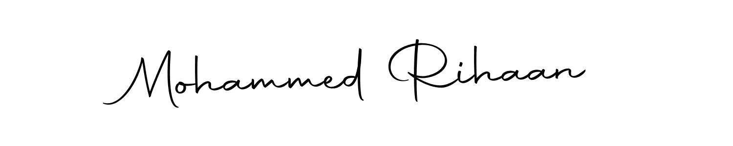 Use a signature maker to create a handwritten signature online. With this signature software, you can design (Autography-DOLnW) your own signature for name Mohammed Rihaan. Mohammed Rihaan signature style 10 images and pictures png