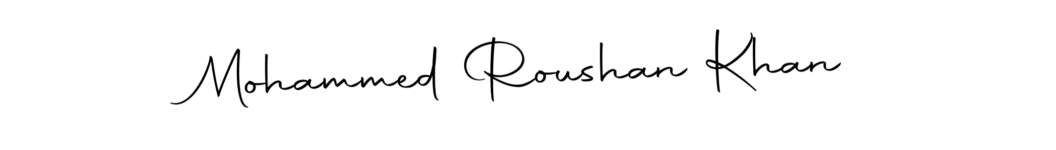 Make a short Mohammed Roushan Khan signature style. Manage your documents anywhere anytime using Autography-DOLnW. Create and add eSignatures, submit forms, share and send files easily. Mohammed Roushan Khan signature style 10 images and pictures png