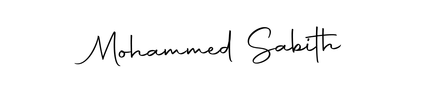 Use a signature maker to create a handwritten signature online. With this signature software, you can design (Autography-DOLnW) your own signature for name Mohammed Sabith. Mohammed Sabith signature style 10 images and pictures png