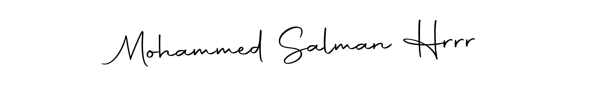 Create a beautiful signature design for name Mohammed Salman Hrrr. With this signature (Autography-DOLnW) fonts, you can make a handwritten signature for free. Mohammed Salman Hrrr signature style 10 images and pictures png