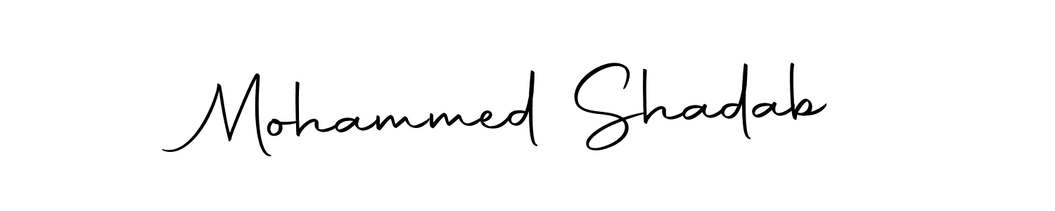 You should practise on your own different ways (Autography-DOLnW) to write your name (Mohammed Shadab) in signature. don't let someone else do it for you. Mohammed Shadab signature style 10 images and pictures png