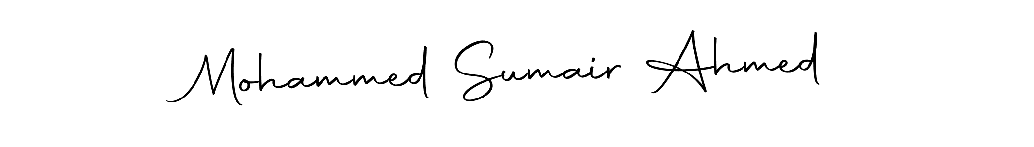 Make a beautiful signature design for name Mohammed Sumair Ahmed. Use this online signature maker to create a handwritten signature for free. Mohammed Sumair Ahmed signature style 10 images and pictures png