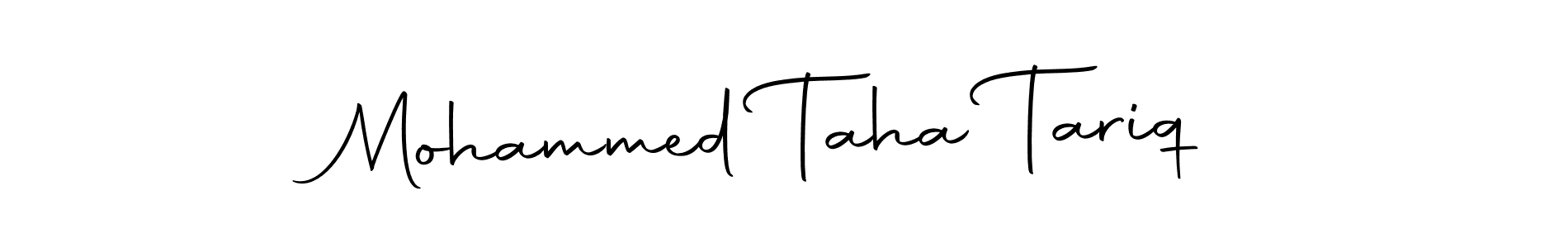 Create a beautiful signature design for name Mohammed Taha Tariq. With this signature (Autography-DOLnW) fonts, you can make a handwritten signature for free. Mohammed Taha Tariq signature style 10 images and pictures png