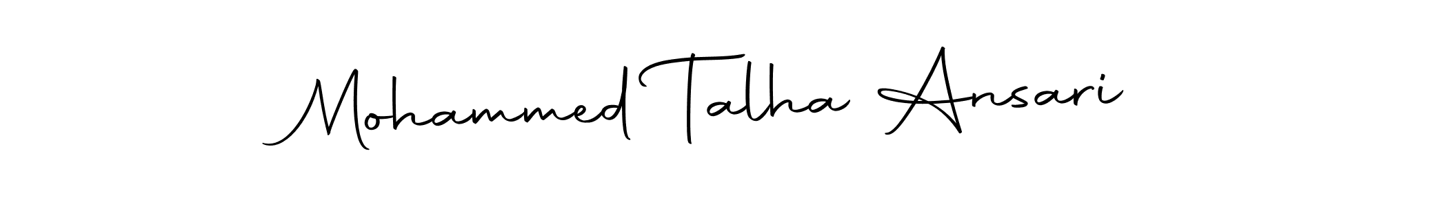 Make a beautiful signature design for name Mohammed Talha Ansari. Use this online signature maker to create a handwritten signature for free. Mohammed Talha Ansari signature style 10 images and pictures png