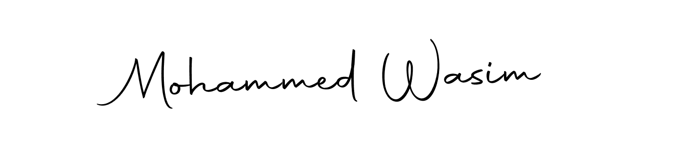 Design your own signature with our free online signature maker. With this signature software, you can create a handwritten (Autography-DOLnW) signature for name Mohammed Wasim. Mohammed Wasim signature style 10 images and pictures png