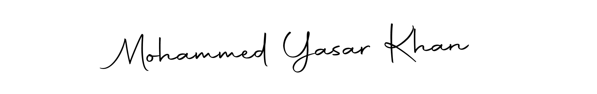 Use a signature maker to create a handwritten signature online. With this signature software, you can design (Autography-DOLnW) your own signature for name Mohammed Yasar Khan. Mohammed Yasar Khan signature style 10 images and pictures png