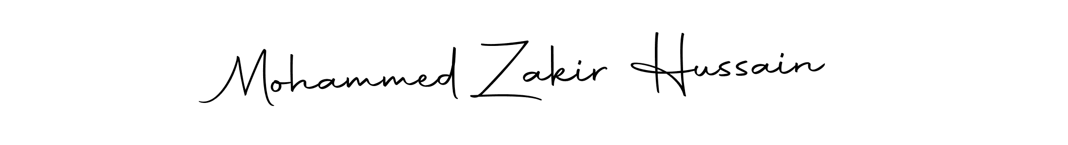 Create a beautiful signature design for name Mohammed Zakir Hussain. With this signature (Autography-DOLnW) fonts, you can make a handwritten signature for free. Mohammed Zakir Hussain signature style 10 images and pictures png