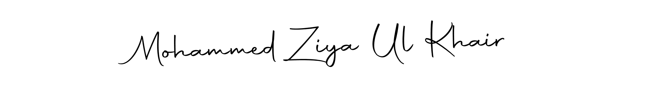 Also we have Mohammed Ziya Ul Khair name is the best signature style. Create professional handwritten signature collection using Autography-DOLnW autograph style. Mohammed Ziya Ul Khair signature style 10 images and pictures png