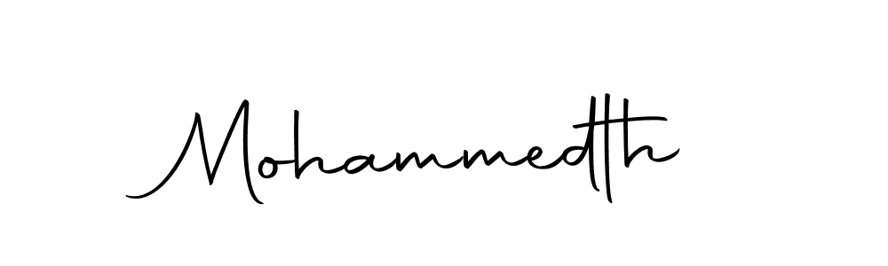 Design your own signature with our free online signature maker. With this signature software, you can create a handwritten (Autography-DOLnW) signature for name Mohammedth. Mohammedth signature style 10 images and pictures png