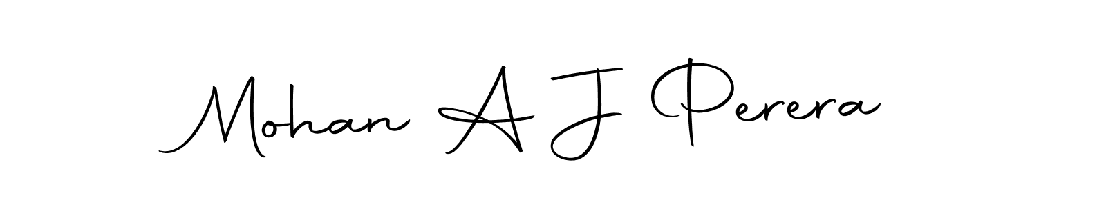 You can use this online signature creator to create a handwritten signature for the name Mohan A J Perera. This is the best online autograph maker. Mohan A J Perera signature style 10 images and pictures png