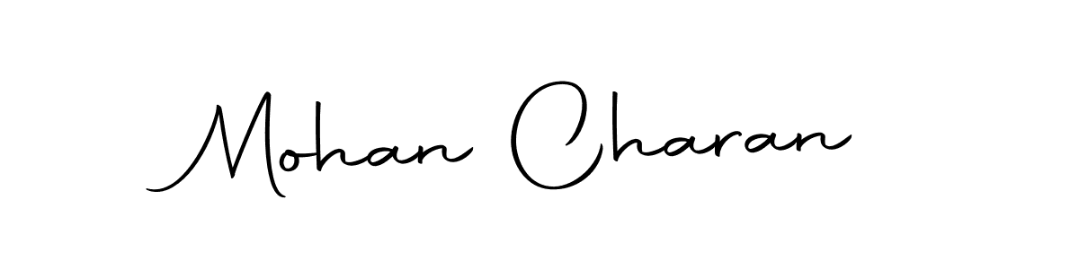 How to make Mohan Charan name signature. Use Autography-DOLnW style for creating short signs online. This is the latest handwritten sign. Mohan Charan signature style 10 images and pictures png