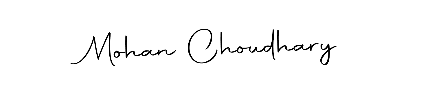 Design your own signature with our free online signature maker. With this signature software, you can create a handwritten (Autography-DOLnW) signature for name Mohan Choudhary. Mohan Choudhary signature style 10 images and pictures png