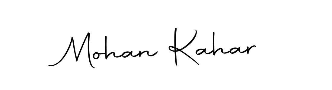 Create a beautiful signature design for name Mohan Kahar. With this signature (Autography-DOLnW) fonts, you can make a handwritten signature for free. Mohan Kahar signature style 10 images and pictures png