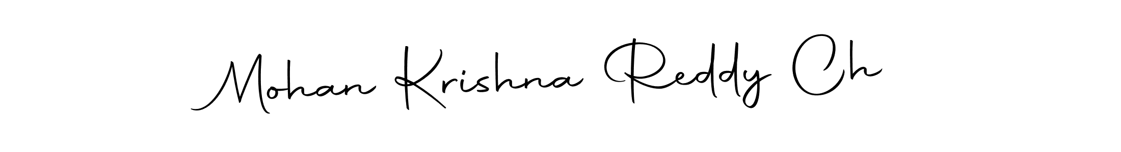 Make a beautiful signature design for name Mohan Krishna Reddy Ch. With this signature (Autography-DOLnW) style, you can create a handwritten signature for free. Mohan Krishna Reddy Ch signature style 10 images and pictures png