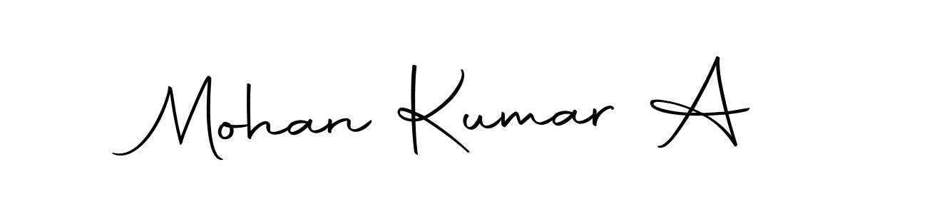 Create a beautiful signature design for name Mohan Kumar A. With this signature (Autography-DOLnW) fonts, you can make a handwritten signature for free. Mohan Kumar A signature style 10 images and pictures png
