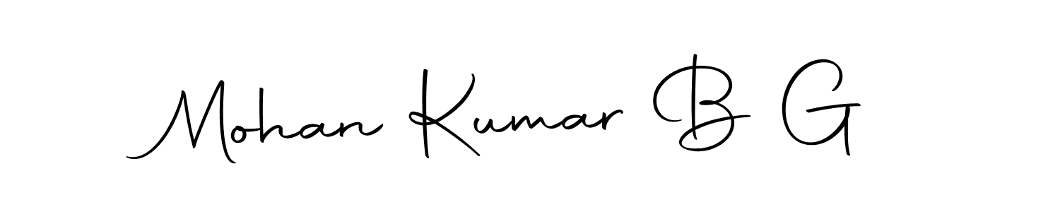 Make a beautiful signature design for name Mohan Kumar B G. With this signature (Autography-DOLnW) style, you can create a handwritten signature for free. Mohan Kumar B G signature style 10 images and pictures png