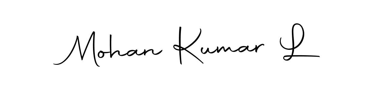 if you are searching for the best signature style for your name Mohan Kumar L. so please give up your signature search. here we have designed multiple signature styles  using Autography-DOLnW. Mohan Kumar L signature style 10 images and pictures png