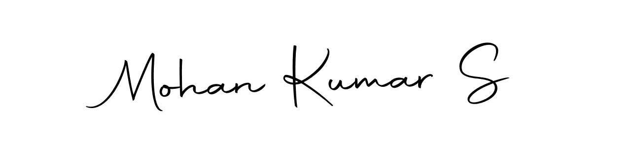 Create a beautiful signature design for name Mohan Kumar S. With this signature (Autography-DOLnW) fonts, you can make a handwritten signature for free. Mohan Kumar S signature style 10 images and pictures png