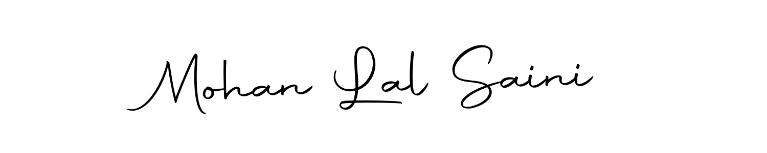 You can use this online signature creator to create a handwritten signature for the name Mohan Lal Saini. This is the best online autograph maker. Mohan Lal Saini signature style 10 images and pictures png