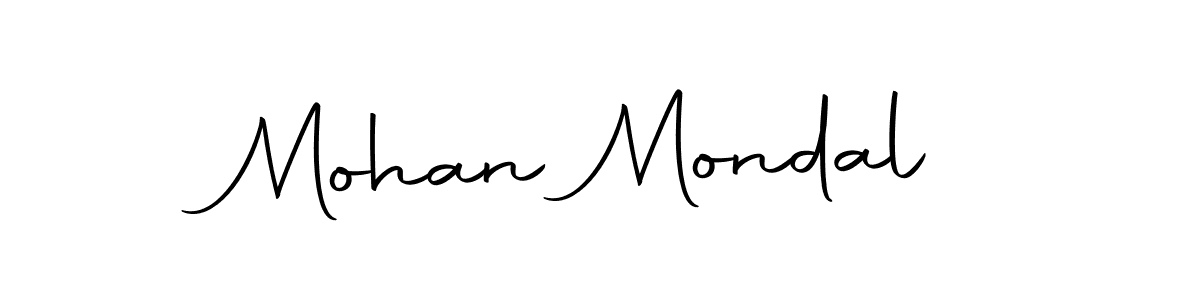 Design your own signature with our free online signature maker. With this signature software, you can create a handwritten (Autography-DOLnW) signature for name Mohan Mondal. Mohan Mondal signature style 10 images and pictures png
