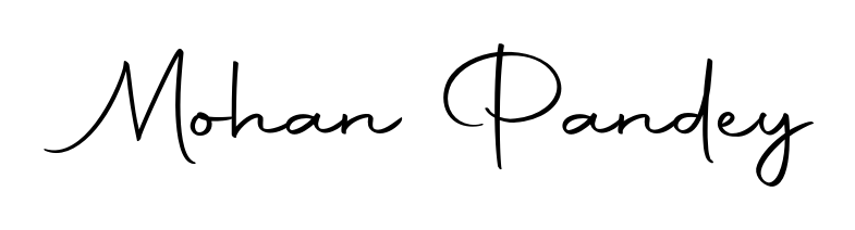 Master the art of signing with Mohan Pandey written in fluent Autography-DOLnW script. A great template to practice and refine your handwriting. Mohan Pandey signature style 10 images and pictures png