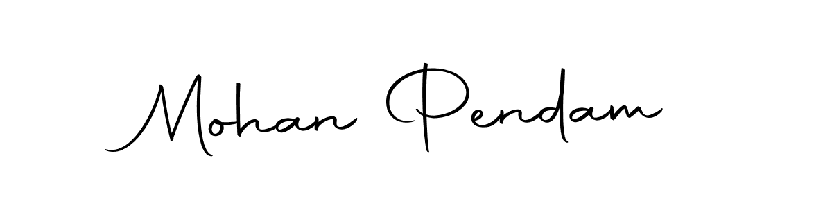 The best way (Autography-DOLnW) to make a short signature is to pick only two or three words in your name. The name Mohan Pendam include a total of six letters. For converting this name. Mohan Pendam signature style 10 images and pictures png