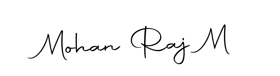 How to make Mohan Raj M signature? Autography-DOLnW is a professional autograph style. Create handwritten signature for Mohan Raj M name. Mohan Raj M signature style 10 images and pictures png