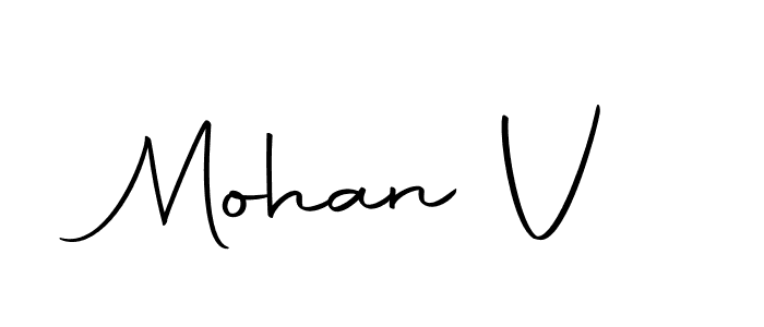 Also we have Mohan V name is the best signature style. Create professional handwritten signature collection using Autography-DOLnW autograph style. Mohan V signature style 10 images and pictures png