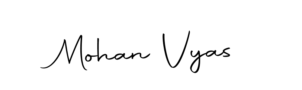 Design your own signature with our free online signature maker. With this signature software, you can create a handwritten (Autography-DOLnW) signature for name Mohan Vyas. Mohan Vyas signature style 10 images and pictures png