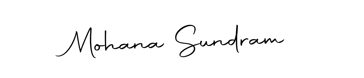 Make a beautiful signature design for name Mohana Sundram. Use this online signature maker to create a handwritten signature for free. Mohana Sundram signature style 10 images and pictures png