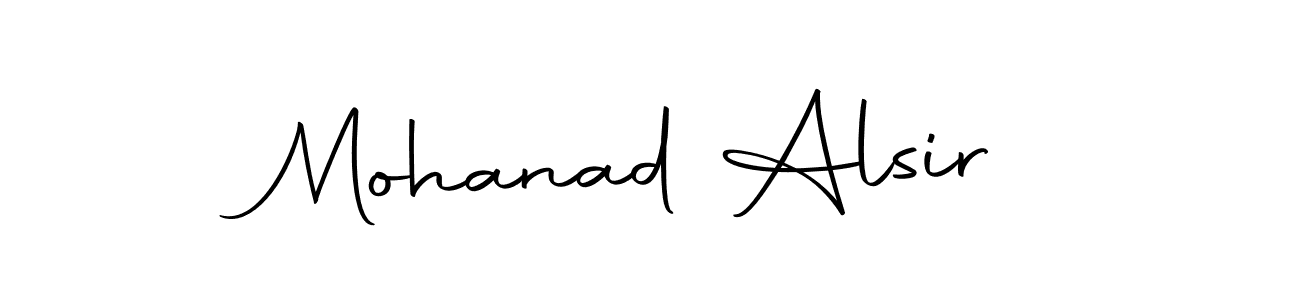 How to make Mohanad Alsir signature? Autography-DOLnW is a professional autograph style. Create handwritten signature for Mohanad Alsir name. Mohanad Alsir signature style 10 images and pictures png