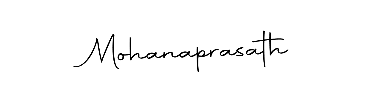 Design your own signature with our free online signature maker. With this signature software, you can create a handwritten (Autography-DOLnW) signature for name Mohanaprasath. Mohanaprasath signature style 10 images and pictures png